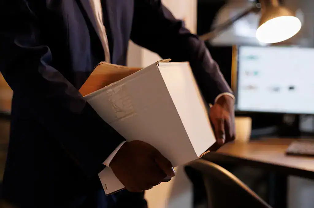 Lawyer organizing litigation documents and electronic evidence for court compliance